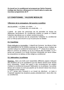 Etude de la langue: le conditionnel - Aix