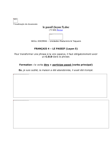 le passif (leçon 5) - FRANÇAIS - pedagogicoskilltaquara