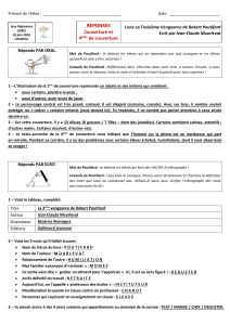 Prénom de l`élève : Date : Réponds PAR ORAL. Mot de Poutifard