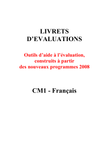 Evals CM1 Français
