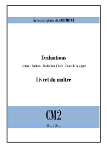 livret maitre début CM2 Français format Word