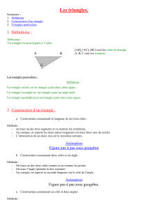 Les triangles