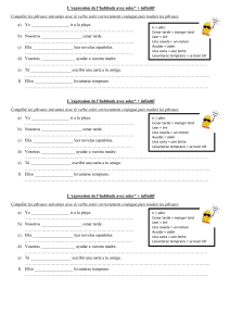 L`expression de l`habitude avec soler* + infinitif Complète les