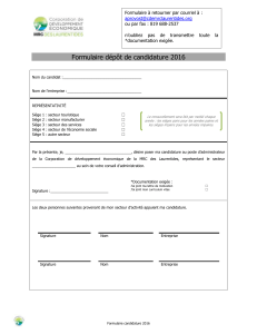 Le formulaire - CDE MRC Laurentides