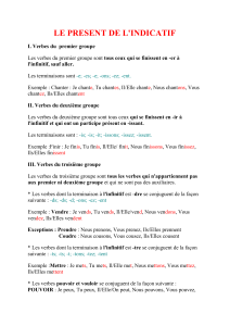 Regle du Present de lindicatif File