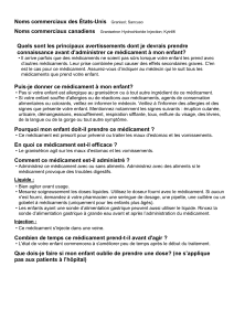 Puis-je donner ce médicament à mon enfant?