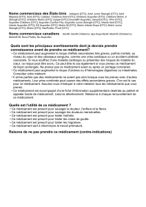 Quels sont les effets secondaires communs de ce médicament