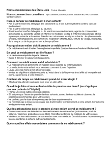 Puis-je donner ce médicament à mon enfant?