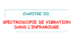 CHAPITRE III SPECTROSCOPIE DE VIBRATION DANS L