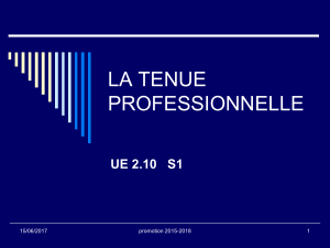 La tenue professionnelle