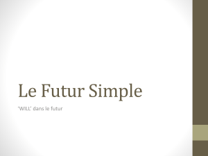 Le Futur Simple