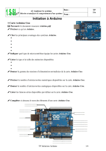 TP9a Initiation à Arduino