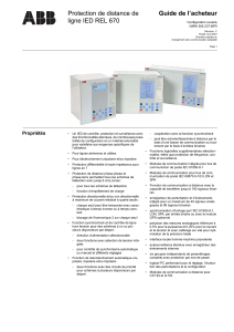 Guide de l`acheteur Protection de distance de ligne IED