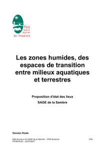 Zones humides - SAGE Sambre - Parc naturel régional de l`Avesnois