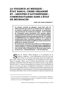 la violence au mexique : état narco, crime organisé et