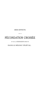 fécondation croisée - Bibliothèque d`ouvrages anciens