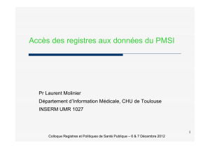 Accès des registres aux données du PMSI.