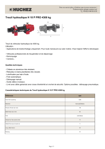 Treuil hydraulique H 10 P PRO 4300 kg