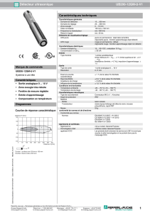 1 Détecteur ultrasonique UB200 12GM U V1
