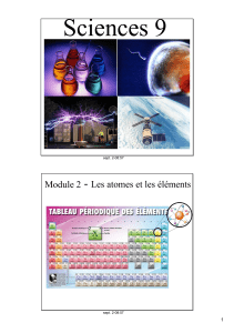 Notes de l`élève du module de chimie