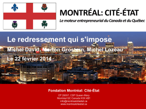 MONTRÉAL: CITÉ-ÉTAT - Montreal: City