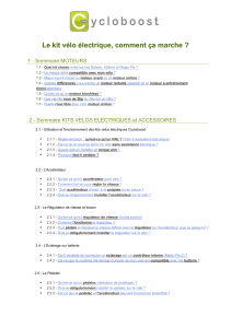 Fonctionnement d`un kit vélo électrique