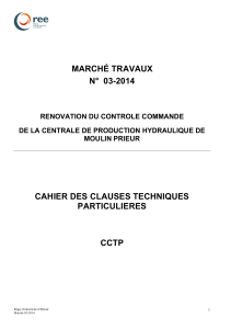marché travaux n° 03-2014 cahier des clauses - Ree