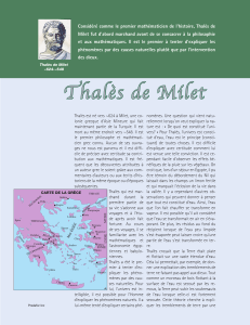 Thalès de Milet - Loze