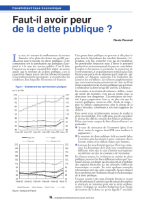 Faut-il avoir peur de la dette publique