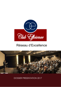 Club Efficience - Dossier de Présentation 2017