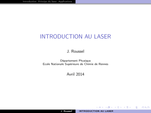 introduction au laser