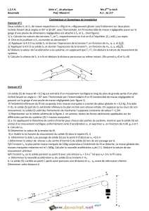 LSFH Série n°.. de physique Niv:3èmesc-tech Bouarada