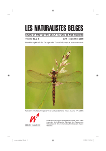 les naturalistes belges - La biodiversité en Wallonie