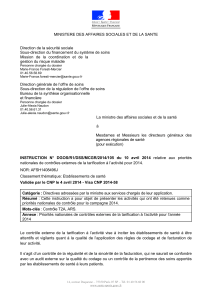 INSTRUCTION N° DGOS/R1/DSS/MCGR/2014