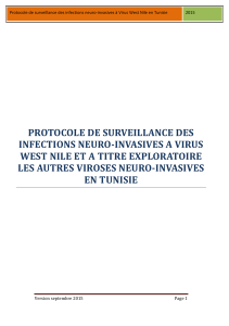 5. Protocole de surveillance West Nile