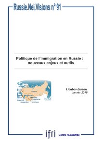 Politique de l`immigration en Russie