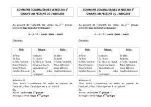 C5 Comment conjuguer les verbes du 2ème groupe au présent