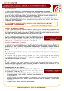 Contraception d`urgence