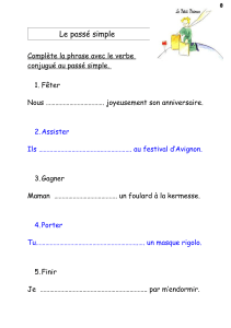 Le passé simple