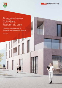 Bourg-en-Lavaux Cully Gare. Rapport du Jury.