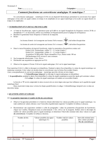 Comment fonctionne un convertisseur analogique numérique ?