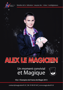 plaquette magicien 2013/2014