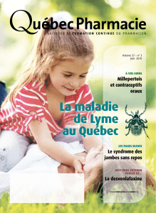 La maladie de Lyme au Québec
