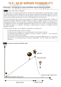 Doc. 2 : ascension et descente d`un ballon sonde Doc. 1 : ballon