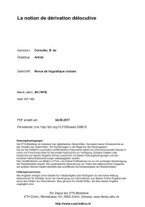 La notion de dérivation délocutive - E