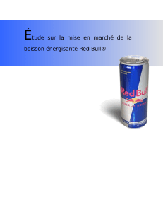 Les boissons énergisantes (Red Bull)