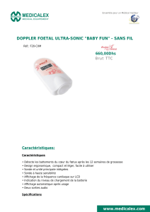 doppler foetal ultra-sonic "baby fun" - sans fil