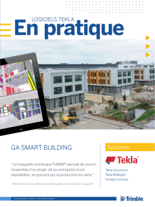 Logiciels Tekla en pratique, Campus thales Bordeaux du Groupe GA
