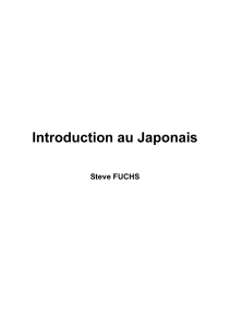 Introduction au Japonais