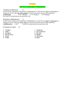 Corrección Test 12 sur la diphtongue et l`affaiblissement 1